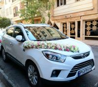 گل آرایی ماشین عروس کد 413