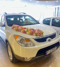 گل آرایی ماشین عروس کد 416