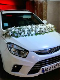 گل آرایی ماشین عروس کد 419