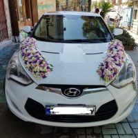 گل آرایی ماشین عروس کد 438